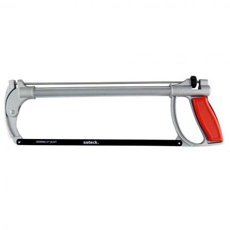 12inch (300mm) Adjustable Hacksaw - Round iron hacksaw frame with  aluminum handle supplier